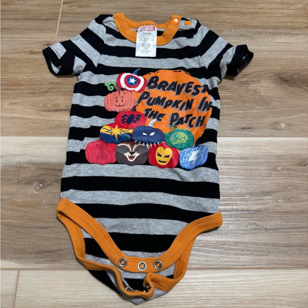 Marvel bravest pumpkin onesie